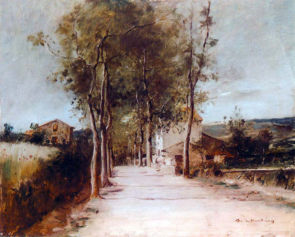 Avenue with One-Story House